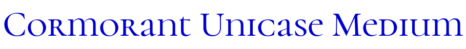 Cormorant Unicase Medium フォント